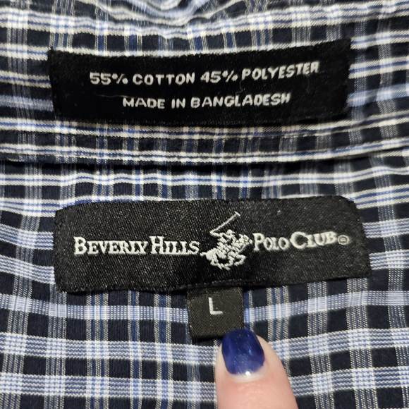 Men's Button Down - Beverley Hills Polo Club - Picture 2 of 2